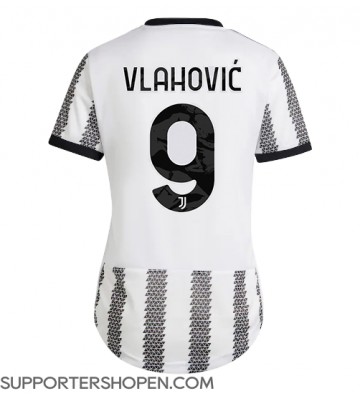 Juventus Dusan Vlahovic #9 Hemma Matchtröja Dam 2022-23 Kortärmad